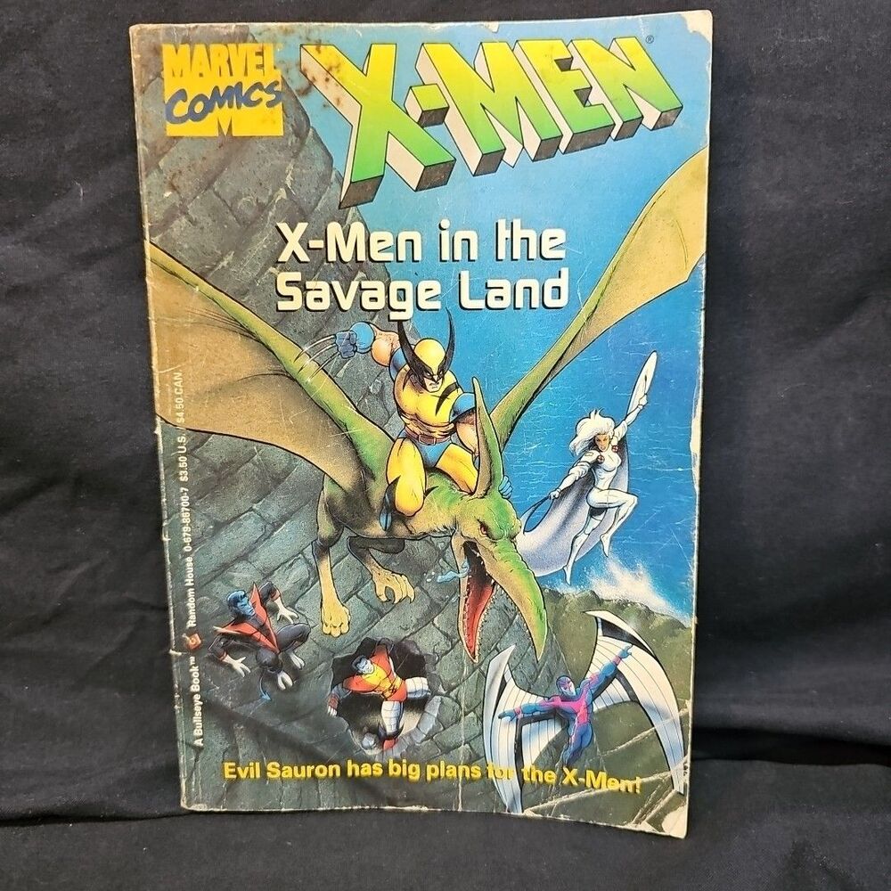 X-Men in the Savage Land digest size text and illustrated tale w/Sauron